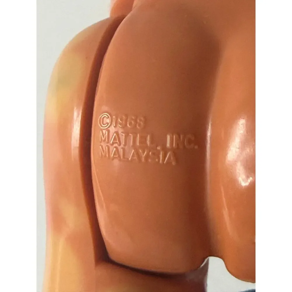 Vintage 1983 Ken Doll Groom Blonde Blue Eyes Mattel Malaysia 1968 Body